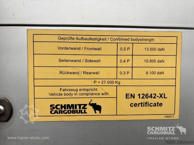 Open semitrailer with tarp Schmitz Cargobull Semitrailer Curtainsider Standard