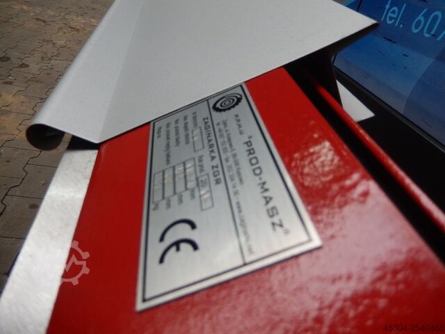 Mașină de îndoire pivotantă Prod-Masz Abkantbank Abkantmaschine RED-1250/0.8 mit einer Wulstmaschine