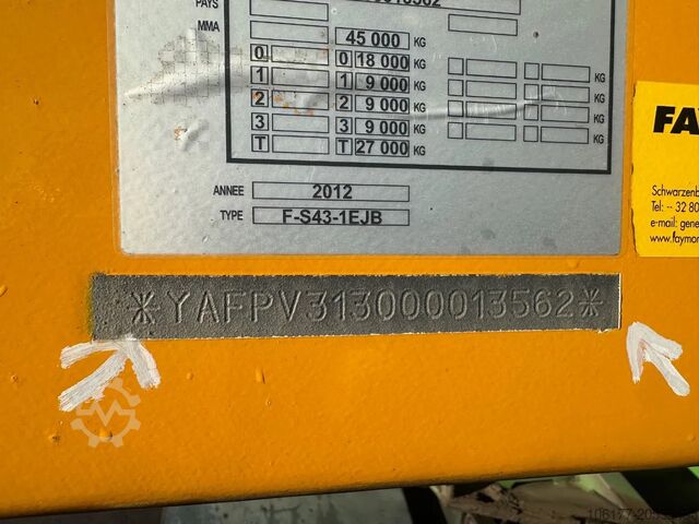 Chargeur intérieur Faymonville F-S43-1EJB