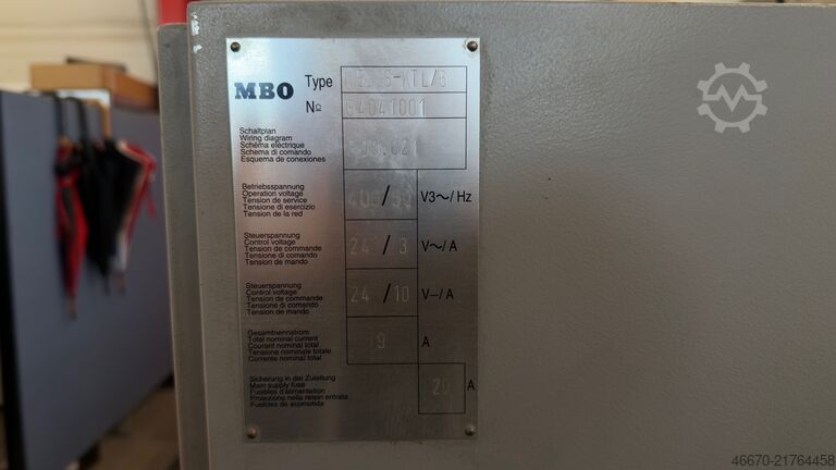 Vouwmachine MBO K 530/6 SKTL