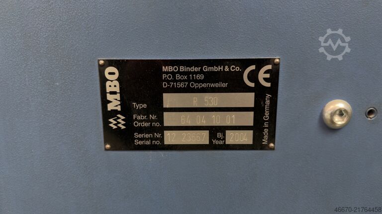 Vouwmachine MBO K 530/6 SKTL