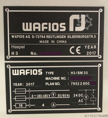 3D CNC ohýbačka drátu WAFIOS BM 30