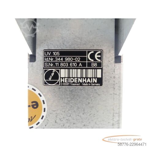 Componente Heidenhain UV 105 ID: 344 980-02 SN:11803610A generalüberh. mit 3 Mon. Gewährl.