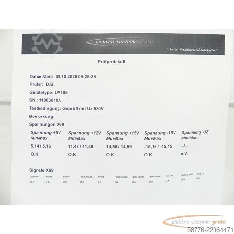 Componente Heidenhain UV 105 ID: 344 980-02 SN:11803610A generalüberh. mit 3 Mon. Gewährl.