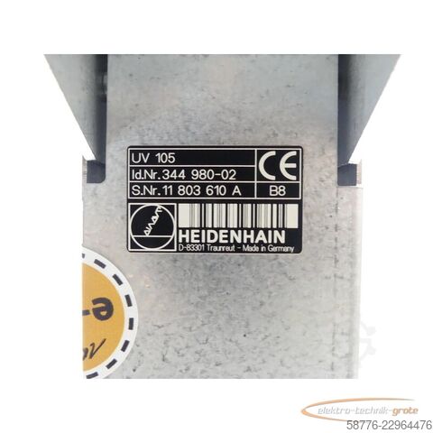 Componente Heidenhain UV 105 ID: 344 980-02 SN:11803610A im Austausch (Exchange)