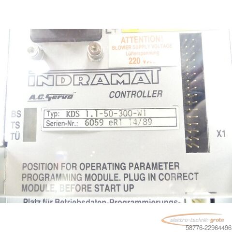 Składnik Indramat KDS 1.1-50-300-W1 / 220 AC Servo Controller SN: 6059
