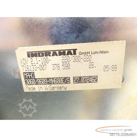 Składnik Indramat KDV 2.1-100-220/300-220 Stromversorgung SN: 226701-716133-007
