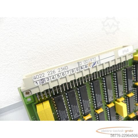 Składnik Philips 4022 226 2360 CENTR PROC 86-12 Karte SN: D 001972