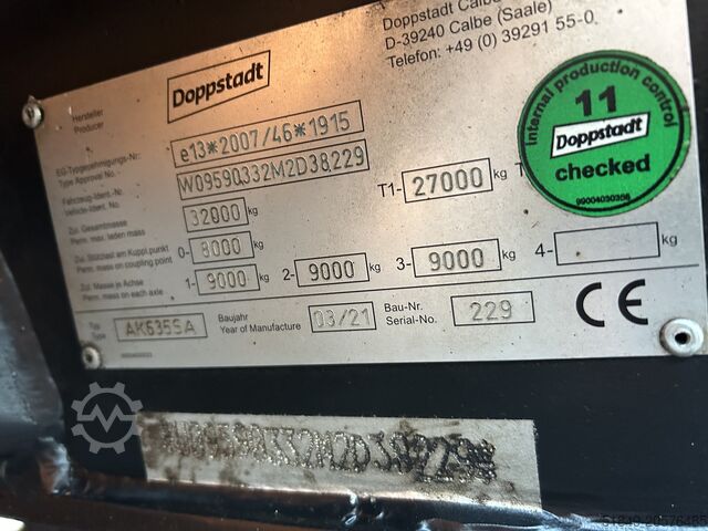 Installation de broyage mobile Doppstadt AK 640 SA