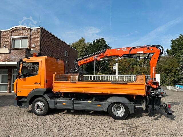 Driezijdige kipper bestelwagen MERCEDES-BENZ 821 Meiller 2Skipper+Atlas 65.4 Kran Bj.2025