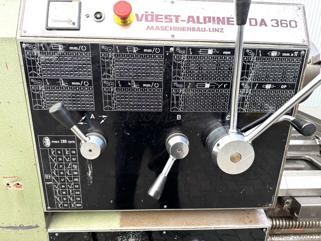 Soustruh s vodicím/tažným vřetenem / VÖST DA 360 VOEST - ALPINE DA 360x1000