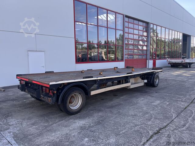 Reboque com plataforma rebaixada Dinkel DAC 18000 2 Achs Kombi- Anhänger für Abroll- oder Absetzmulden oder Tieflader