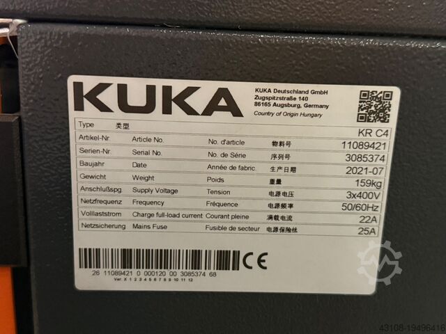 Robot industrial KUKA KR 210 R2700-2 FLR