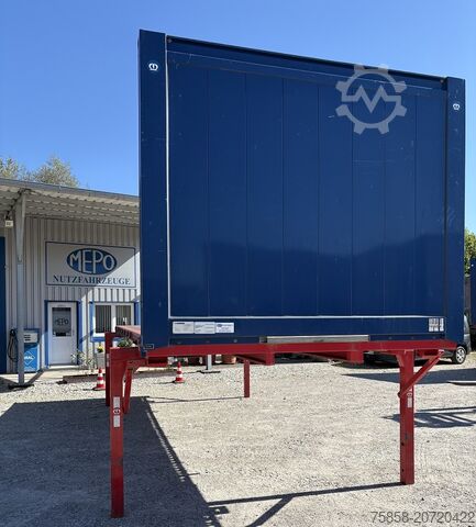 Ładownia wymienna z platformąWechselbrücke z platformąŚwiadoma nadbudowa z platformąWechselbrücke z Krone 7,45m BDF Baustoff Multilockrahmen