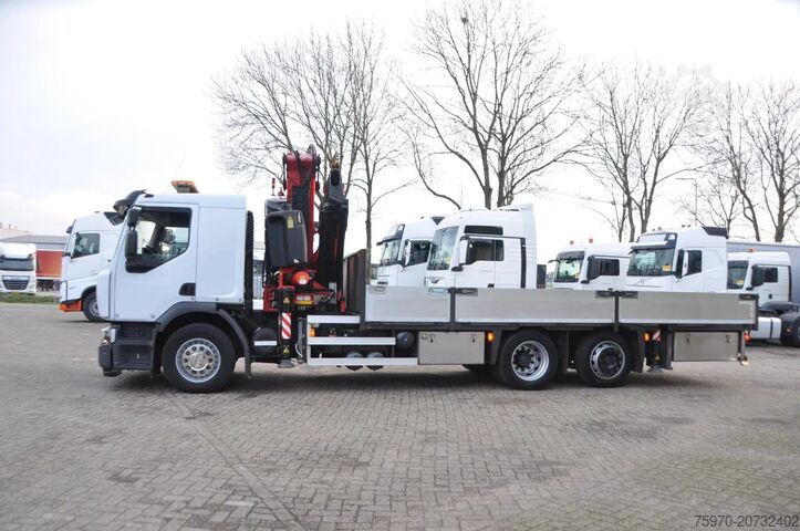 Crane truck Renault Premium Lander 380 6X2 2012 FASSI 45Tm + AFSTAN...