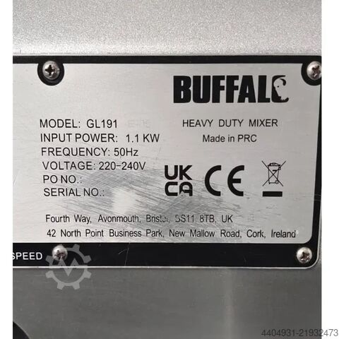 Batteur mélangeur 20 litres Buffalo GL191