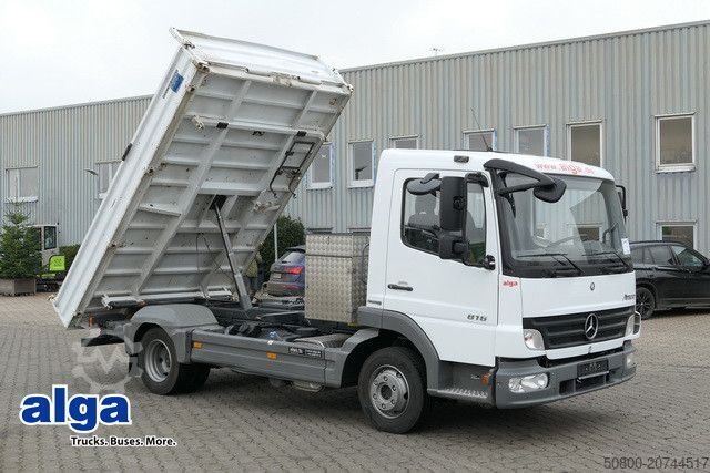 Benne tri-benne MERCEDES-BENZ 816 K Atego 4x2, Meiller, 3. Sitz, 2x AHK