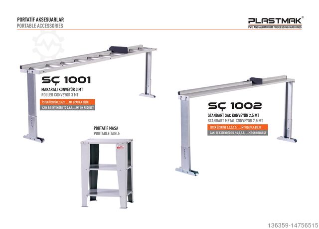 Draagbare snijmachine Ø300 mm PLASTMAK PVC ALÜMİNYUM İŞLEME MAKİNALARI SÇ 441