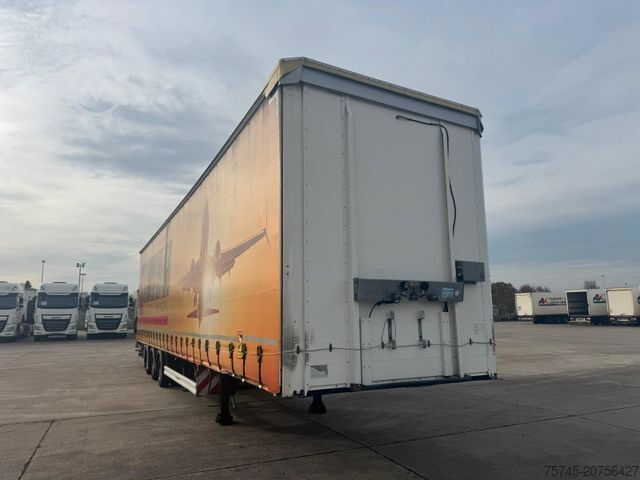 Open semitrailer with tarp KÄSSBOHRER MEGA * AIR CARGO * ROLLER BED * PR.+PLANE
