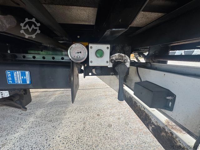 Open semitrailer with tarp KÄSSBOHRER MEGA * AIR CARGO * ROLLER BED * PR.+PLANE