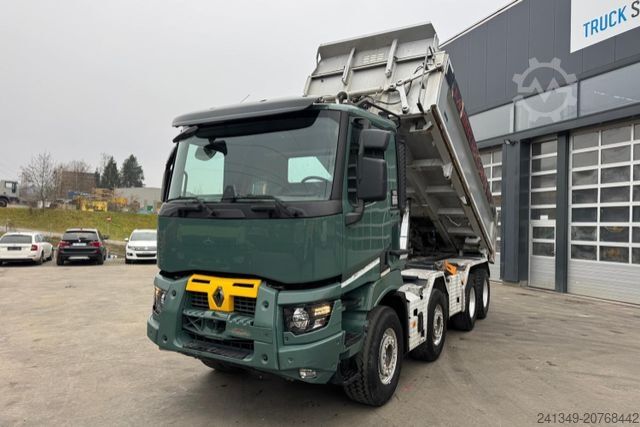 Tipper truck RENAULT C480 8x4 2S Moser