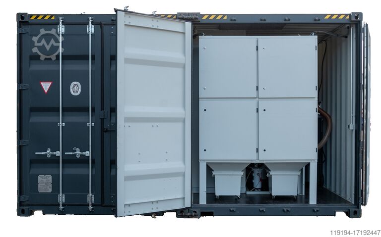 Dubbele Grote Straalcontainer SAPI Sandstrahlanlage Großer Sandstrahlcontainer