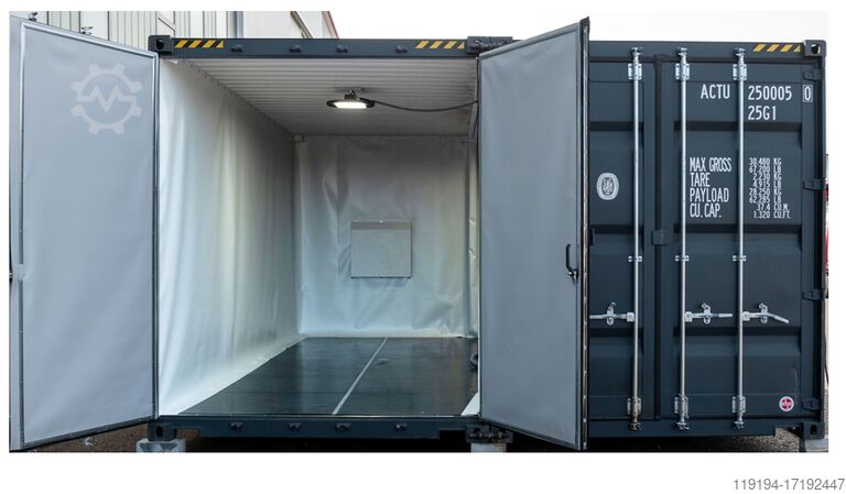 Dubbele Grote Straalcontainer SAPI Sandstrahlanlage Großer Sandstrahlcontainer