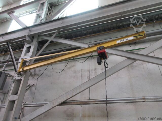 Pescante giratorio mural Pescante giratorio Polipasto de cadena Vetter PW Demag Drehkran Hallenkran Kran Wandschwenkkran L 5m NL500Kg Kettenzug