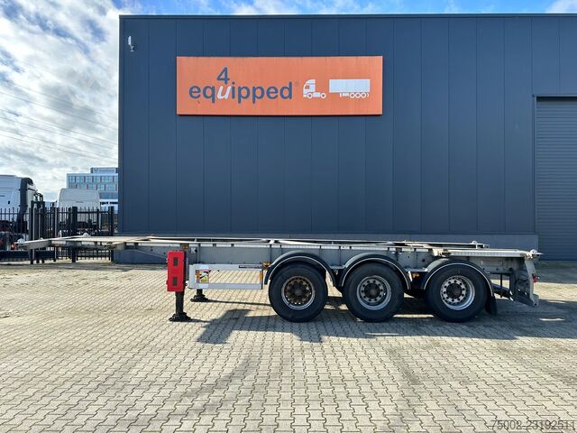  Van Hool 3-ASSIGE OPLEGGER 20FT/30FT ADR CHASSIS / galva...