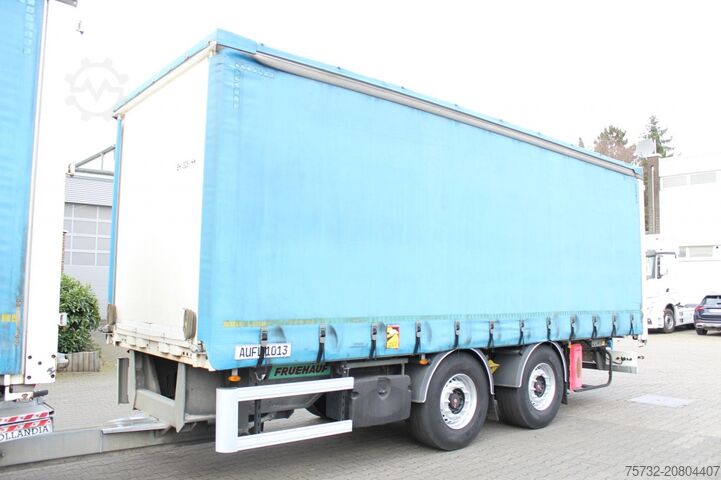 Nyitott pótkocsi ponyvával Fruehauf Fruehauf 2-Achser SAF Edscha Alu Bordwände