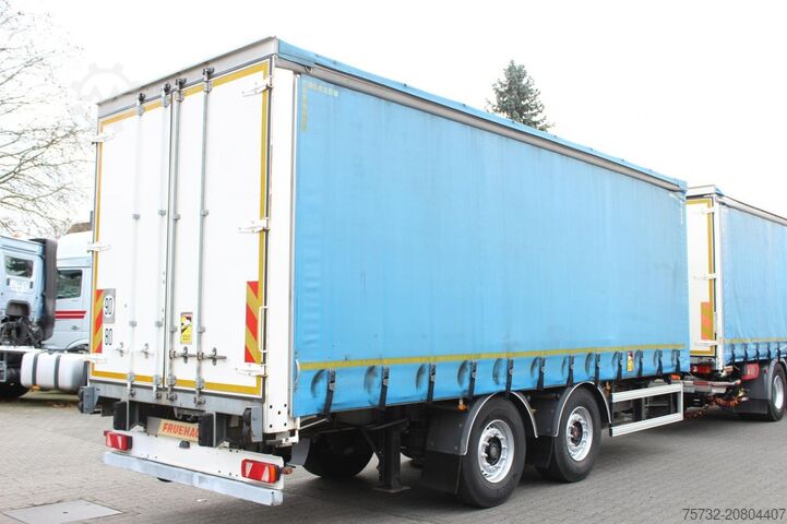 Nyitott pótkocsi ponyvával Fruehauf Fruehauf 2-Achser SAF Edscha Alu Bordwände