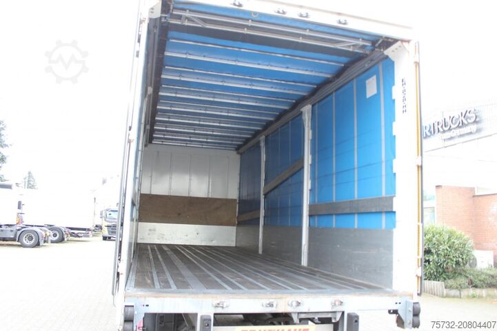 Nyitott pótkocsi ponyvával Fruehauf Fruehauf 2-Achser SAF Edscha Alu Bordwände