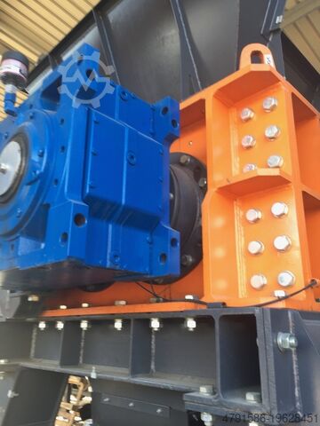 Pre-shredding dubbele-as shredder