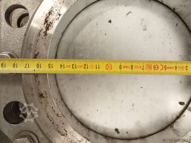 2x stainless steel shut-off valve, slide valve, dosing valve, knife gate valve  