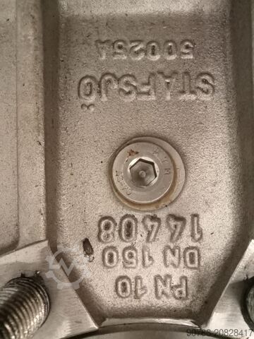 2x stainless steel shut-off valve, slide valve, dosing valve, knife gate valve  