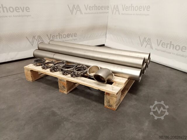 Stainless steel Jacob pipe round 80mm various  