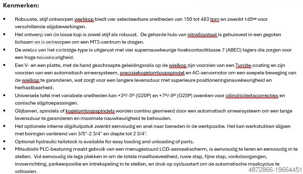 Cylindrical grinding machine SUPERTEK G20P-50