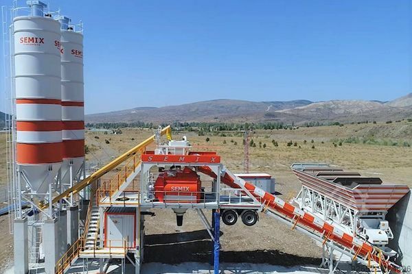 Impianto di betonaggio mobile 160S4 SEMIX Mobile 160S4