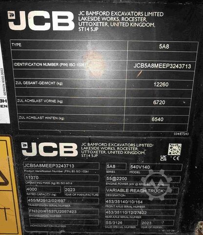 Telehandler JCB 540-140