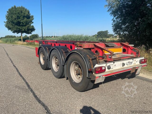 Transport af containere Fliegl SDS380 20FT Tank / ADR / BPW Disc