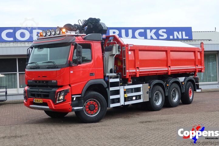 Vrachtwagen met kraan Volvo FMX 420 Kipper+Kraan H.M.F. 1943Z2 Rotor+Grijper