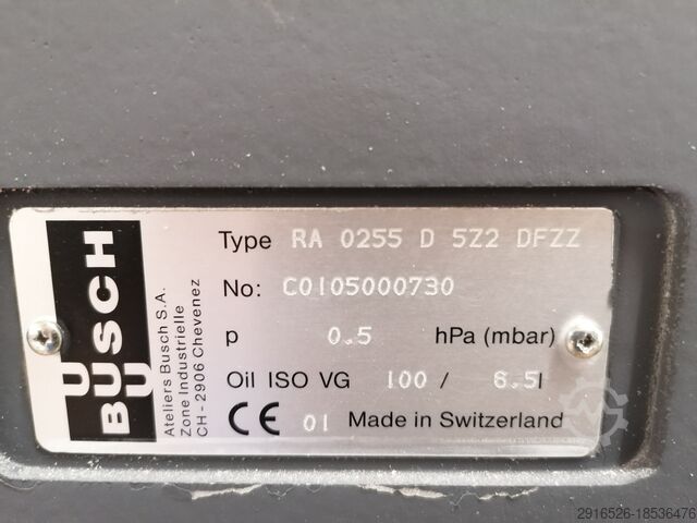 Vacuum pump Busch RA 0255 D 5Z2 DFZZ