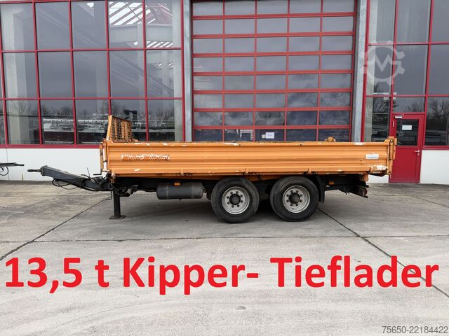 Reboque basculante Müller Mitteltal KA-TA-T  13,5 t Tandemkipper- Tieflader