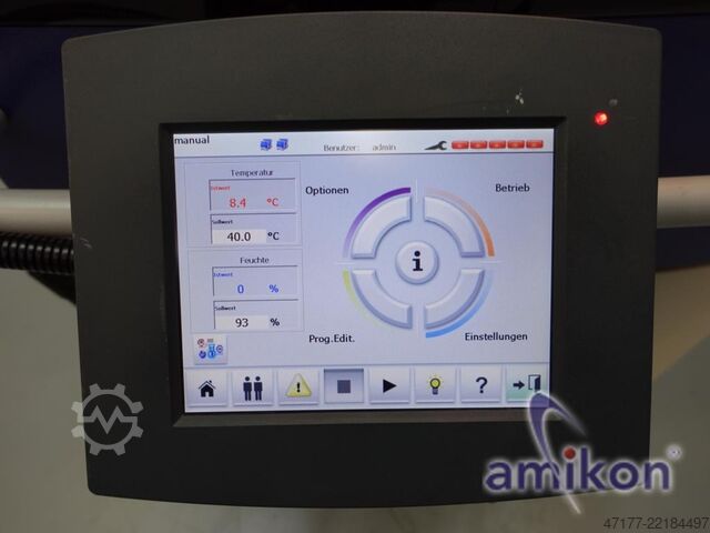 Nem kontrollü iklim test kabini, 335 litre Weiss WK3-340/40 -42°C bis +180°C