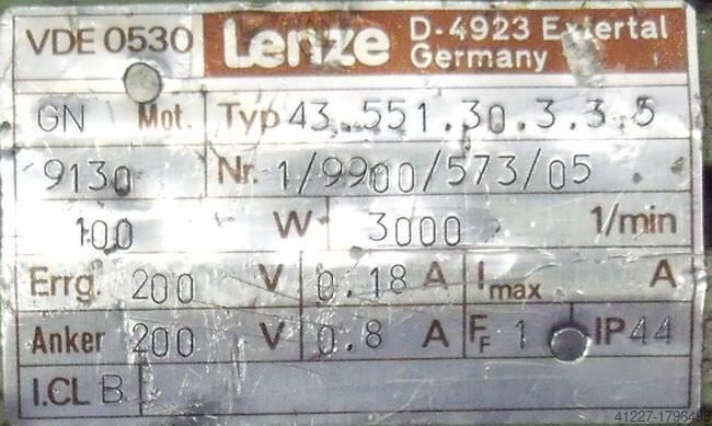 Μοτέρ με μειωτήρα 0,1 kW, 150 στροφές/λεπτό Lenze 43.551.30.3.3.5