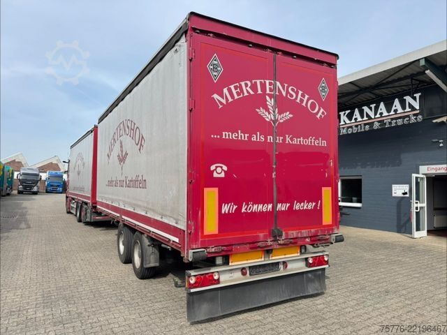 Anhänger mit Pritsche & Plane ACKERMANN-FRUEHAUF Z-PA 11.9/7.4E  Tandem Anhänger TÜV NEU