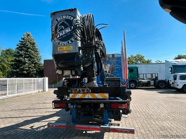 Camião florestal DAF XF 530 Plattform Kesla Kran Typ 2112 +Kabine