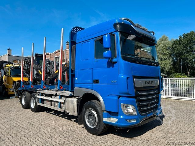 Camião florestal DAF XF 530 Plattform Kesla Kran Typ 2112 +Kabine