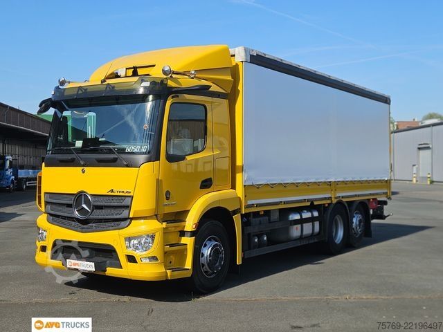 Camião plataforma com lona MERCEDES-BENZ 2546 L ACTROS Schiebeplane Schiebeverdeck LBW