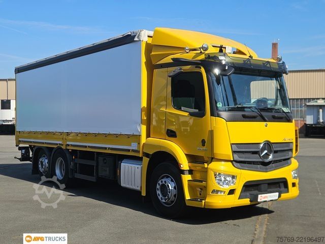 Camião plataforma com lona MERCEDES-BENZ 2546 L ACTROS Schiebeplane Schiebeverdeck LBW